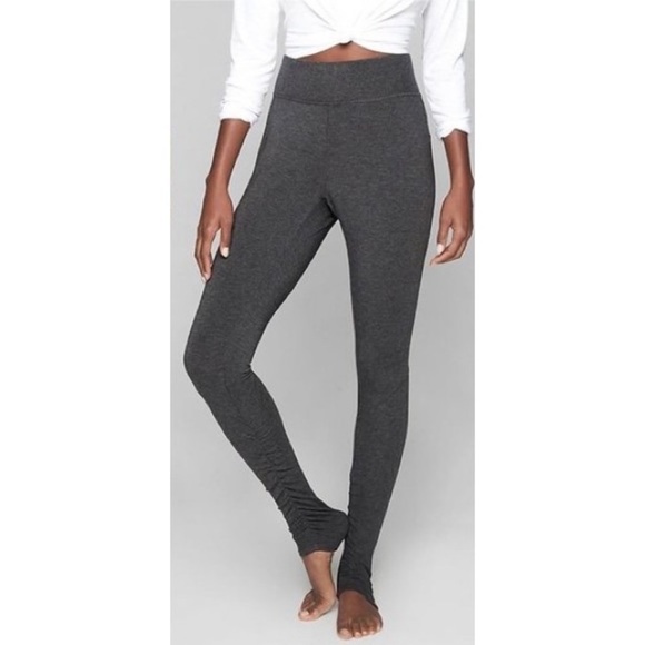 Athleta Pants - Athleta Charcoal Gray Restore Slim Ruched Pant Leggings Size XS 866958
